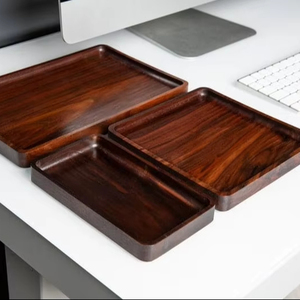 Plateau en bois fait main, écologique - Design rectangulaire moderne, couleurs naturelles, plusieurs tailles disponibles, Art & Objets de collection - Product Image 1
