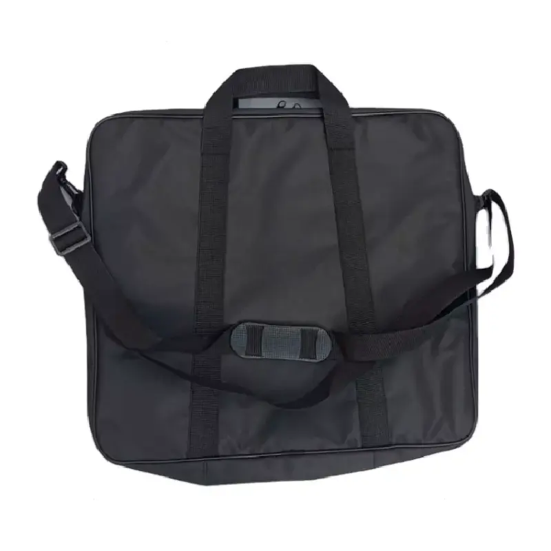 कंधे का पट्टा और मुलायम हैंडल वाले मेसोनिक पीवीसी प्लास्टिक कपड़े जिपर बैग के साथ उच्च गुणवत्ता वाले हल्के वजन के बैग