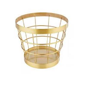 Support à gâteau décoratif en métal au design martelé pour comptoir de décoration de cuisine Panier décoratif pour support de panier Panier à fruits en métal - Product Image 5