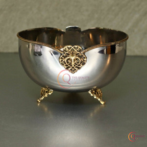 Gold Plating Steel High Quality Modern Design Large Serving Bowl for Home Hotel Restaurant and Party <b>Dinnerware</b> Serving Bowl - Product Image 1