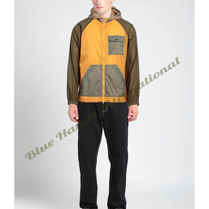 แจ็กเก็ตกันลมมีซิปปิดแบบลำลองของผู้ชายคอจีนปักลายกันฝนในฤดูหนาว - Product Image 5