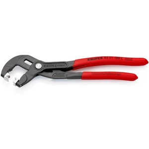 KNIPEX Pince à collier de serrage gris avec tête atraînementée et revêtement plastique, longueur totale 180 mm, Couteaux et outils - Product Image 5