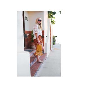 Fabriqué pour les filles Macramé Long sacs à main bandes élégantes rend la poignée d'épaule parfaite facile à transporter prix abordable le plus exigeant - Product Image 6