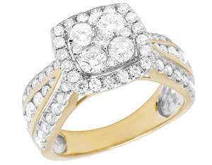 Elegant Cluster Diamond Engagement <b>Ring</b> In S925 Sterling Silver <b>Iced</b> out Luxury Jewelry For Special Every Occasion - Product Image 4