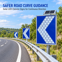 Panneaux de signalisation routière en aluminium à énergie solaire LED 600mm*800mm*65mm fabriqués en usine à Shenzhen, étanches IP54, autonomie d'éclairage de 200h pour autoroutes