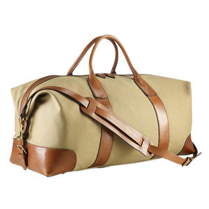 Custom New Luxury Weekender <b>Canvas</b> Duffel <b>Bag</b> Sport Style <b>Tote</b> Carry on Hand for Travel Gym Use - Product Image 5