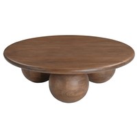 Table basse de luxe moderne à plateau rond pour salon et appartement