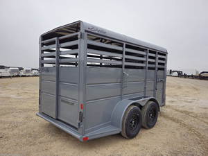 Remolque para ganado Delta 500 ES de 14 pies con eje tándem, remolque para caballos, remolque para transporte de ganado, remolque con puerta de escape, remolque para animales en venta - Product Image 3