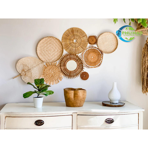 Artisan High-Quality Handmade WOVEN WALL HANGING BASKET DECOR From Vietnam Sustainable Home Decor Customization - Product Image 6