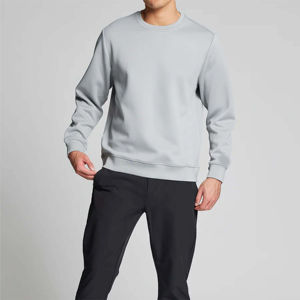 Sweat-shirt ras du cou teint à la mode pour hommes Pratique pour toutes les tenues décontractées Technique brodée Idéal pour l'hiver - Product Image 3