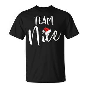 T-shirt natalizia Team Nice, abbigliamento coordinato per la famiglia per le vacanze - Product Image 2