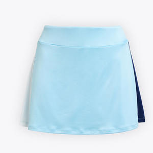 Jupe de tennis personnalisée bleu ciel avec panneau en mesh pour le tennis de table et le golf, taille haute et confortable, jupe de tennis pour femmes - Product Image 2