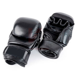 Gants de combat MMA noirs de haute qualité, logo personnalisé, gants de tir MMA les plus vendus, gants de boxe pour l'entraînement et la compétition - Product Image 2