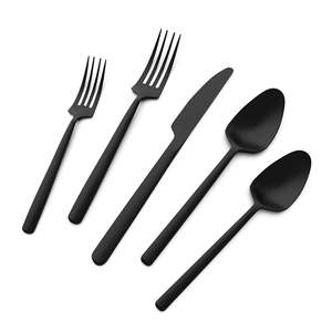 Juego de Cucharas Modernas de Acero Inoxidable, Elegantes y Ligeras, con Agarre Ergonómico, Ecológicas, para Hogar, Oficina, Bodas y Uso Comercial - Product Image 1