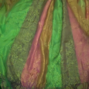 Autumn Adults' Elegant Rayon <b>Pashmina</b> <b>Shawl</b> Traditional Jacquard Design Jamawar Scarf & Wrap - Product Image 1