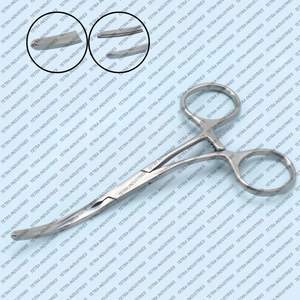 Profesional DeBakey anillo manejado Bulldog abrazadera S curvado Manual cardiovascular instrumento quirúrgico Acero inoxidable CE - Product Image 1