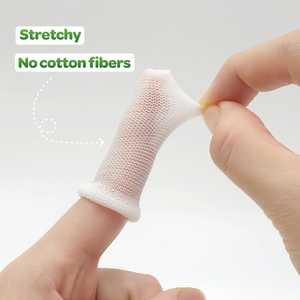 Brosse à dents de doigt de bébé et lingettes nettoyantes pour langue orale humidifient avec des extraits pharmaceutiques sans danger pour les nouveau-nés - Product Image 4