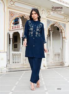 ชุดปักลายผ้าแนวตั้งสำหรับผู้หญิงลาย kurta/kurti Co-Ord Maruti แฟชั่นมีความต้องการสูงสีแฟนซีมีสไตล์ดั้งเดิม - Product Image 5