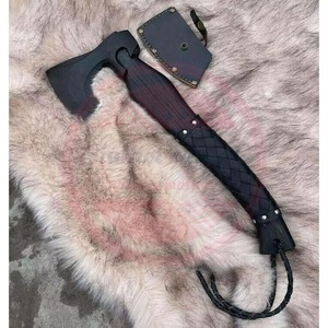 Hacha de alta resistencia personalizada de fábrica al por mayor con mango de madera para supervivencia al aire libre, camping, caza, cubiertos OEM y ODM - Product Image 5