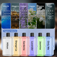 Mini humidificateur à brume froide, diffuseur d'huiles essentielles mural à 5 vitesses réglables, diffuseur d'arômes électrique intelligent de 50 ml pour la maison