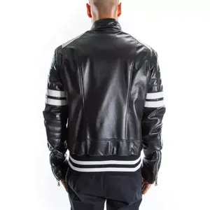 Veste d'hiver en cuir pour hommes, élégante, de toutes tailles, avec Logo personnalisé et étiquette privée, coupe-vent - Product Image 6