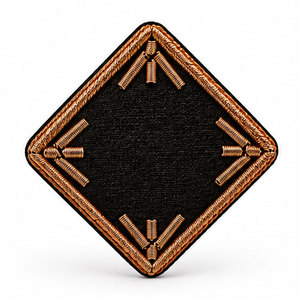 Premium Handmade Bullion Wire <b>Badge</b> Custom Embroidery Patch Decorative <b>Sewing</b> <b>Badge</b> For Hats Garments Crafts Apparel - Product Image 1