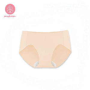 Seamless Solid Mid Waist <b>Women's</b> <b>Underwear</b> Yoga Wear Set with Quick Dry Breathable Four-Way Stretch Mukasa - Product Image 5