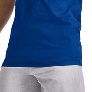 OEM 95% coton 5% Spandex solide coton hommes débardeurs conçus pour les marques de fitness comme chemises musculaires légères - Product Image 4