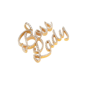 925 argent Sterling laboratoire cultivé diamant pendentif personnalisé mode pour patron dame nom hip-hop Style bijoux fins pour les femmes cadeau - Product Image 2