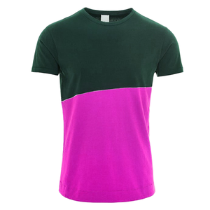 T-shirt sport rétro pour homme, multi-couleurs, design 3 panneaux, manches courtes, col rond, respirant, tissu 100% polyester, vente chaude - Product Image 2