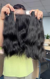 ผมลอนธรรมชาติแบบไม่ผ่านกระบวนการผมลอนแบบดิบเวียดนามผมมนุษย์ติดหนังกำพร้า - Product Image 3