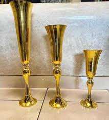 Vase à fleurs rond en aluminium de style moderne en gros, vase de sol fait à la main pour la maison, mariage, Noël, décoration, grande taille - Product Image 4