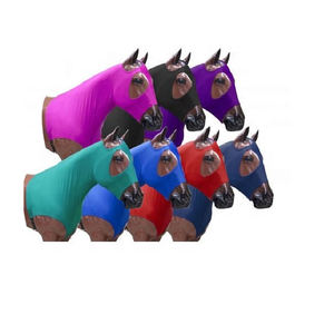 Capucha de equitación de LICRA elástica con logotipo personalizable de alta calidad con cremallera de mentón a pecho cómoda para compras a granel - Product Image 3