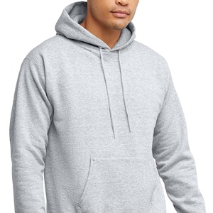 Sudadera con capucha de lana de mezcla de algodón 100% para hombre, jersey de calle ecológico con bordado básico sostenible, sudadera de otoño - Product Image 1