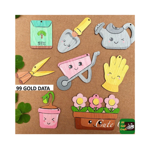 Nuevo juego de pintura de Navidad recortada de madera pintada con animales de bosque de madera sin terminar modelo para manualidades DIY decoraciones para el hogar - Product Image 1