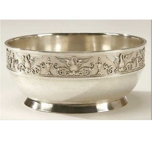 Handmade Customized Nickel Silver Brass Aluminum Decorative Bowl Premium Finished Hotel Serving Bowls Home and <b>Table</b> Decoration - Product Image 3