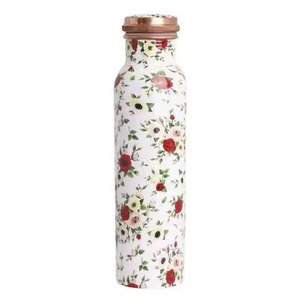 Attractive Floral Pattern Copper <b>Bottle</b> High Quality Durable Leakproof And Perfect For Gifting Purpose - Product Image 4