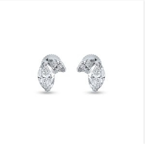 Boucles d'oreilles de luxe en diamant taillé marquise pour les femmes à la recherche d'un design unique avec étincelle et brillance durable fournisseur indien - Product Image 2