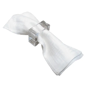 Venta de fábrica, servilleteros de hoja baratos, servilleteros de acrílico, anillos, servilleteros de boda para Decoración de mesa de cena - Product Image 2