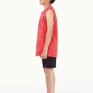 Ensembles de vêtements d'été pour enfants personnalisés 100% coton respirant décontracté impression numérique débardeurs et shorts - Product Image 2