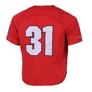 Camisa de béisbol raglán de poliéster 100%/Camiseta de béisbol personalizada con botones, gran oferta, venta al por mayor en blanco personalizada - Product Image 2