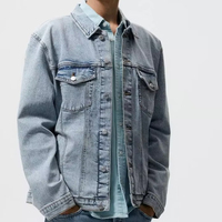 Nouvelle veste en jean décontractée et tendance, style vintage, personnalisée, pour l'hiver, avec boutons, idéale pour l'université et l'école, en coton 100% de haute qualité, coupe-vent