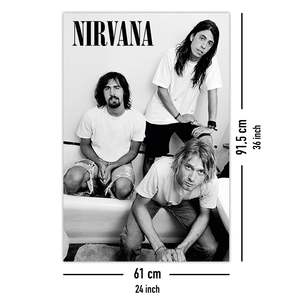 Modern Style Nirvana <b>Poster</b> Paper Design for Bathroom Decor - Product Image 4