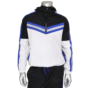 ชุดวอร์มสไตล์เสื้อกันลมแบบกำหนดเองทำจากผ้าที่มีซิปปิดเข้ารูปทนทานเหมาะสำหรับการฝึกกลางแจ้ง - Product Image 2