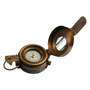 Brújula Náutica de latón, diseño multifuncional, estilo Retro, moneda pirata de tema Vintage, Metal sólido, artilugios náuticos para exteriores - Product Image 1