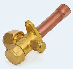 Vanne de dérivation à 3 voies de type S de 5/8 pouce, corps en laiton SAE à 45 degrés, tuyau en cuivre 23G, 800 PSI pour la connexion de charge de réfrigérant CVC - Product Image 5