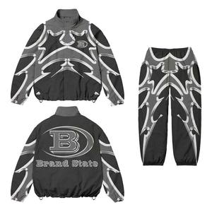 Nouveau Style femmes 100% Nylon coupe-vent survêtement avant Zip taille élastique grande taille pour l'hiver - Product Image 6