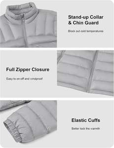 Veste matelassée légère et élégante pour homme Veste d'hiver chaude pour homme avec manteau bouffant alternatif avec rembourrage en nylon - Product Image 4