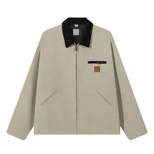Service OEM Blouson aviateur de haute qualité personnalisé pour hommes Tissu 100% coton avec coutures de haute qualité - Product Image 5