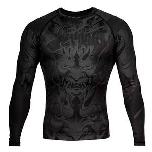 Camisa de compresión de manga larga MMA Bjj Sublimated Jiu Jitsu Rash guards Su propio diseño Rash Guard personalizado (verificado por PayPal) - Product Image 1